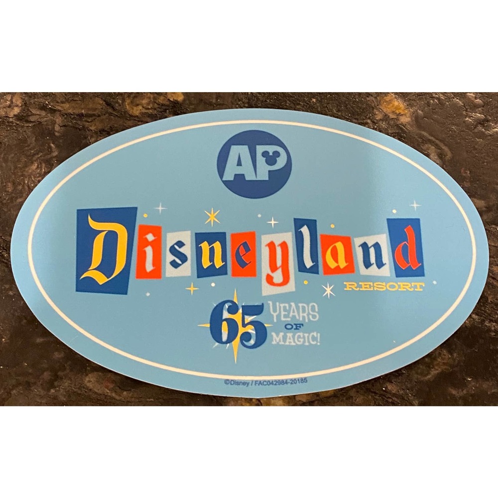 Disneyland Annual Passholder 65 Year anniversary magnet